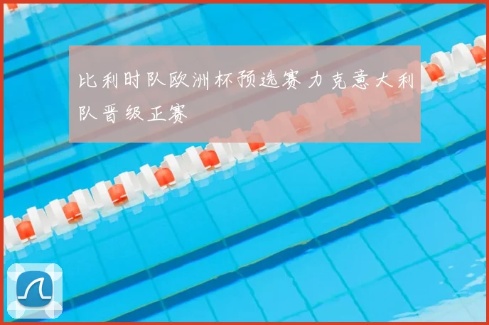 比利时队欧洲杯预选赛力克意大利队晋级正赛